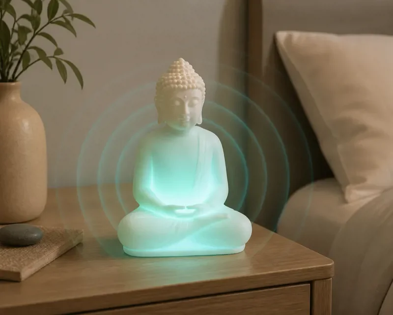 Mindsight Original Breathing Buddha guided visual meditation lamp