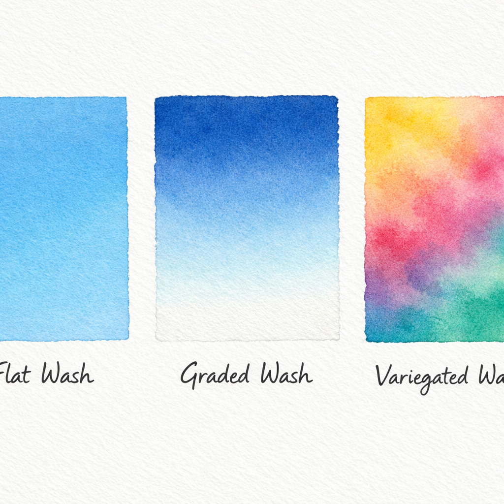 Watercolor Color Washes - Tricks and Tips