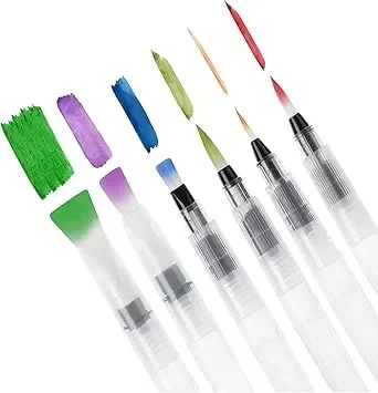 Fuumuui synthetic squirrel hair watercolor brush set