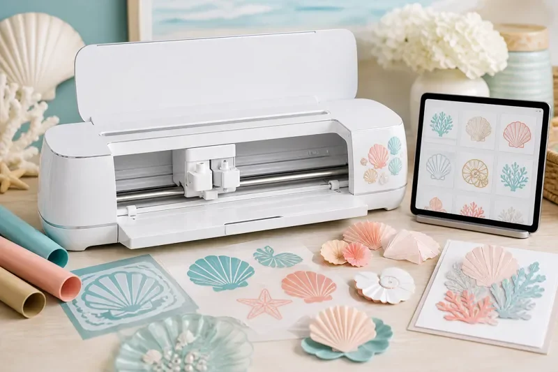 Cricut Maker 4 Smart Cutting Machine Seashell Digital Content Bundle