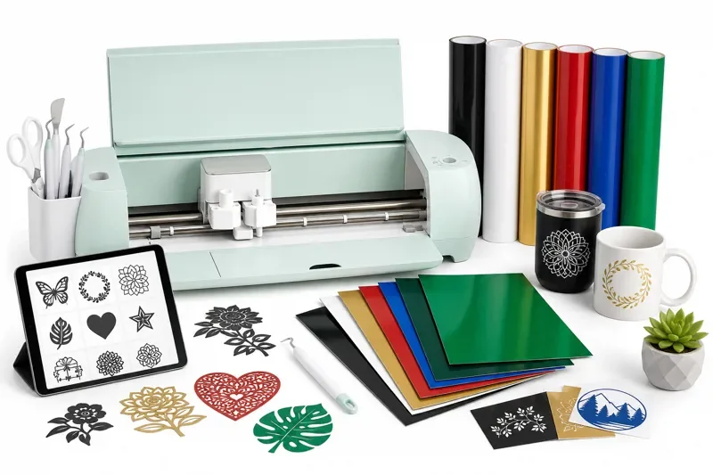 Cricut Explore 3 Digital Content Bundle with Vinyl