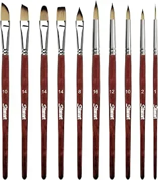 KEVIN&SASA 24-piece brush set with canvas case